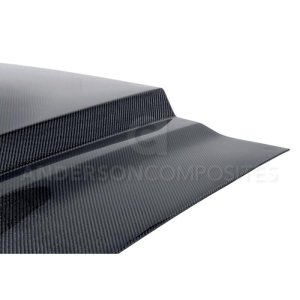 Ford Shelby GT500 Hood - Anderson Composites - Ram Air Type-CR Carbon Fiber - `10-`14